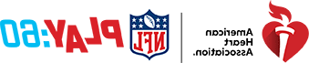 美国心脏协会 and NFL PLAY60 logo